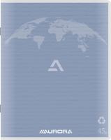 Aurora Writing 45 kladschrift uit gerycleerd papier, 96 bladzijden, geruit 5 mm, lichtblauw