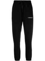 Moncler x Hyke pantalon de jogging en polaire à logo - Noir