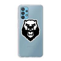 Angry Bear (white): Samsung Galaxy A32 4G Transparant Hoesje