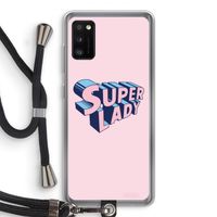 Superlady: Samsung Galaxy A41 Transparant Hoesje met koord