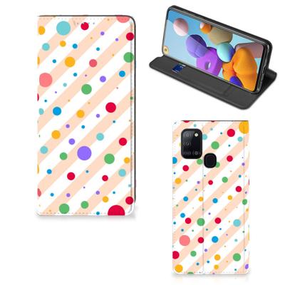 Samsung Galaxy A21s | Hoesje met Magneet | Dots