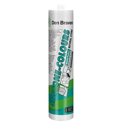 Zwaluw COLOURS + NATURAL STONE - siliconenkit - 310 ml - zilver grijs