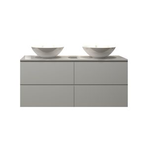 Badkamermeubelset Gliss Zeus 120 cm Hoogglans Wit Met Waskom