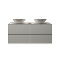 Badkamermeubelset Gliss Zeus 120 cm Hoogglans Wit Met Waskom