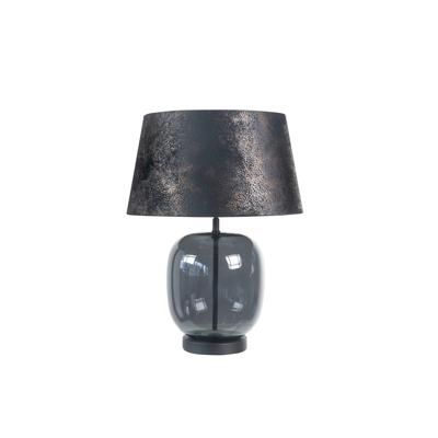Highlight TafellampBellini zwart met smoke glas Ø 40cm - T1173.01 + O4453.21
