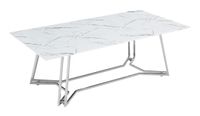 Artistiq Salontafel 'Facundo' Marmerlook, 110 x 60cm, kleur Wit