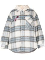 AAPE BY *A BATHING APE® chemise à patch logo - Gris - thumbnail