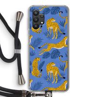 Luipaard: Samsung Galaxy A32 5G Transparant Hoesje met koord