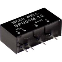 Mean Well SPU01M-15 DC/DC-convertermodule 67 mA 1 W Aantal uitgangen: 1 x Inhoud 1 stuk(s) - thumbnail