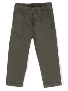 Aspesi Kids pantalon Gabardine à coupe droite - Vert