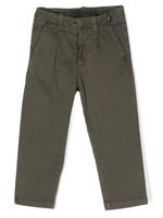 Aspesi Kids pantalon Gabardine à coupe droite - Vert - thumbnail