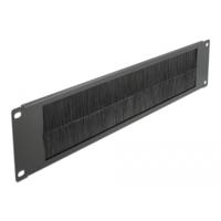 Delock 66482 19 inch Afdekking met borstels voor patchkast 2 HE Zwart