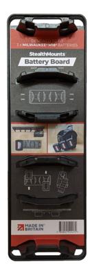 Stealthmounts Batterijhouder voor Milwaukee M18 | Zwart - BD-MW18-1