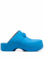 Ferragamo mules à logo Gancini - Bleu