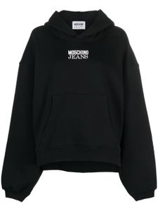 MOSCHINO JEANS hoodie en coton à logo imprimé - Noir
