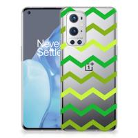 OnePlus 9 Pro | TPU bumper | Zigzag Groen