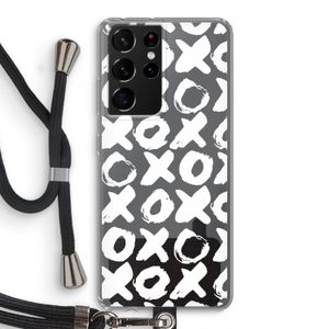 XOXO: Samsung Galaxy S21 Ultra Transparant Hoesje met koord