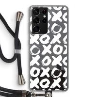 XOXO: Samsung Galaxy S21 Ultra Transparant Hoesje met koord