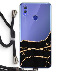Gouden marmer: Honor Note 10 Transparant Hoesje met koord