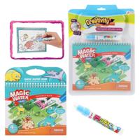 Toi-Toys Creativity kleuren met water dino met stift