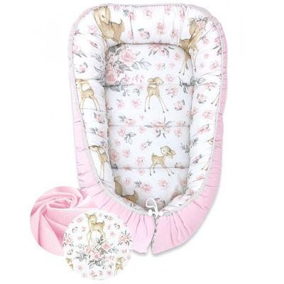 Babynestje Sweet Deer Katoen/Fluweel
