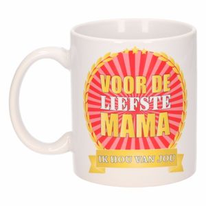 Voor de liefste mama koffiemok / beker 300 ml   -