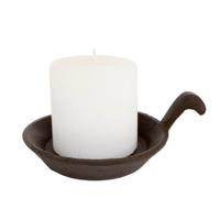 Gifts Amsterdam Kandelaar rond blaker zwart 12x15,8x5,5cm