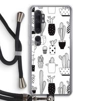 Cactusmotief: Xiaomi Mi Note 10 Transparant Hoesje met koord