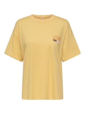 Only Onlmila S/s Print Box Jrs 15372177 T-shirt Korte Mouw 4991224 Sunburst Mila Fig Front