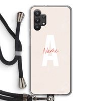 Strawberry Milkshake: Samsung Galaxy A32 5G Transparant Hoesje met koord