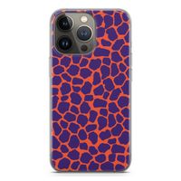 Purple Giraffe: iPhone 13 Pro Transparant Hoesje