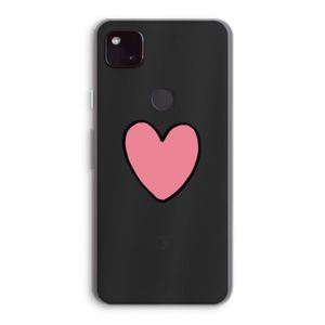 Hartje: Google Pixel 4a 5G Transparant Hoesje