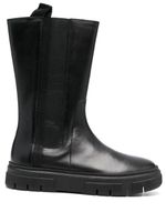 Geox bottines Isotte en cuir - Noir