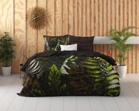 RoyalTextile - Jungle Art Dekbedovertrek Katoen-Satijn - Taupe - 240 x 220 RoyalTextile - Jungle Art Dekbedovertrek Katoen-Satijn - Taupe - 240 x 220