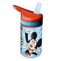 Disney Mickey Mouse&amp;nbsp;drinkfles/drinkbeker/bidon met drinktuitje - blauw - kunststof - 400 ml   - - thumbnail