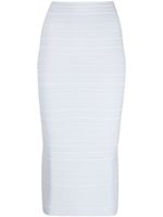 Philosophy Di Lorenzo Serafini Geribbelde kokerrok - Blauw - thumbnail