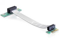 Delock 41839 Riser Card PCI Express x1 > x1 met flexibele kabel 13cm linkerinvoer