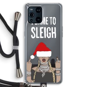 Came To Sleigh: Oppo Find X3 Pro Transparant Hoesje met koord