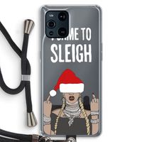 Came To Sleigh: Oppo Find X3 Pro Transparant Hoesje met koord