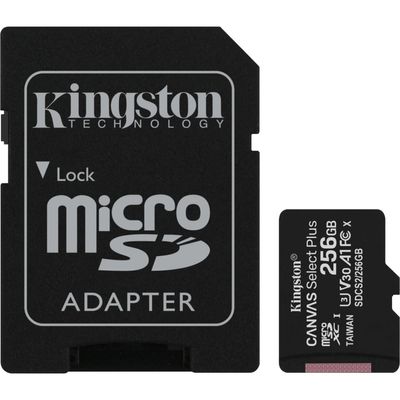 Kingston Canvas Select Plus microSD Card 256 GB geheugenkaart