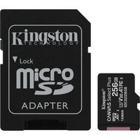 Kingston Canvas Select Plus microSD Card 256 GB geheugenkaart SDCS2/256GB, Class 10 UHS-I A1, Incl. Adapter - thumbnail