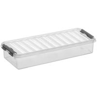 Sunware q-line opbergbox 2.5 liter transparant metaal