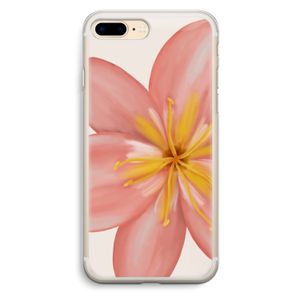 Pink Ellila Flower: iPhone 7 Plus Transparant Hoesje