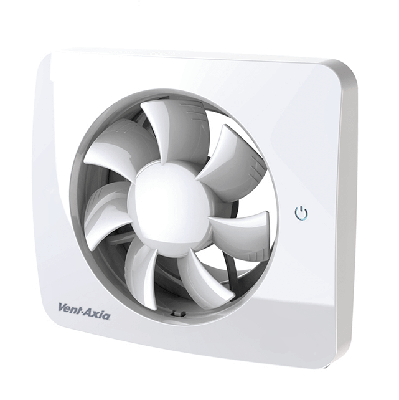 [tweedekans] [tweedekans] Svensa (vent-axia) App-gestuurde Badkamerventilator - Geur, Vocht & Lichtsensor - 140m3/h - Ø100 & Ø125mm