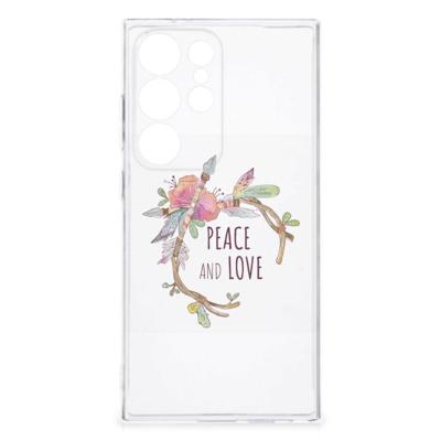 Samsung Galaxy S24 Ultra Telefoonhoesje met Naam Boho Text Samsung Galaxy S24 Ultra Telefoonhoesje met Naam Boho Text