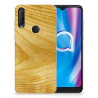 Alcatel 1S (2020) Bumper Hoesje Licht Hout