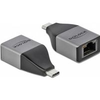 Delock 64118 USB Type-C-adapter naar Gigabit LAN 10/100/1000 Mbps - compact ontwerp - thumbnail