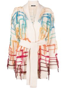 Canessa cardigan Rainbow Dream à bords francs - Tons neutres