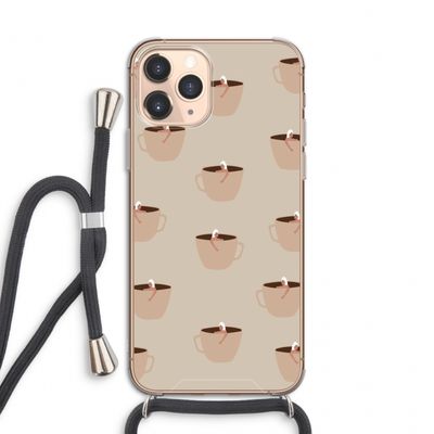 Morning coffee: iPhone 11 Pro Transparant Hoesje met koord