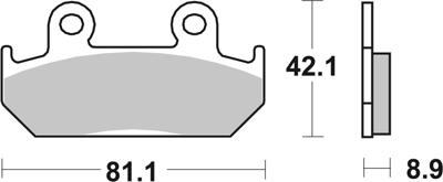 BREMBO Remblokken, voor de moto, Road Gesinterd Metaal 07HO21SA